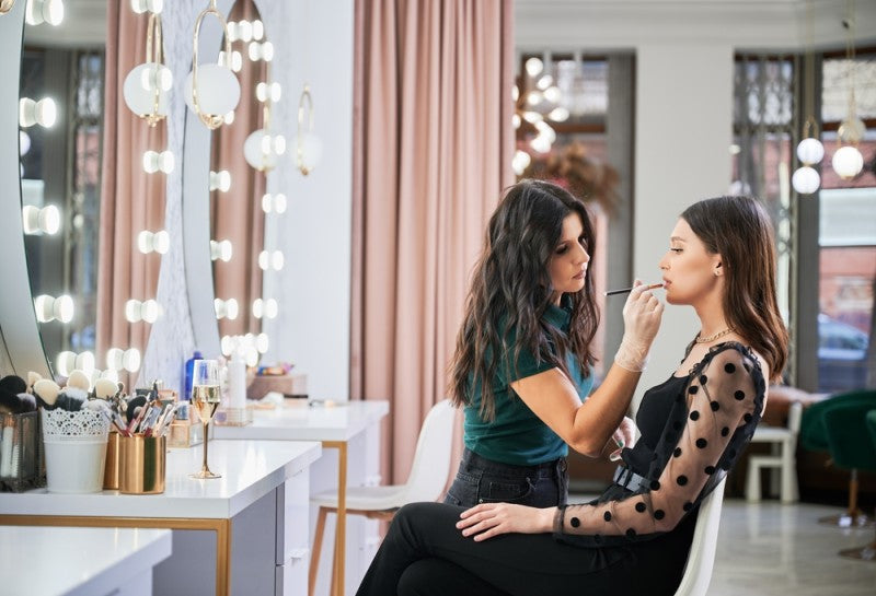 studio de make-up amenajat acasa