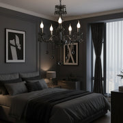 Crystal Chandelier ALNWICK Eleganza, 5xE14, Diameter 48cm, Black, Adjustable Height - 01_CC125-5BK.png