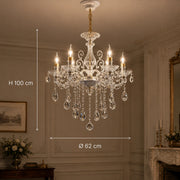 SANSSOUCI Chandelier 6xE14 Crystal and Metal – Classic Design, Silver White - 01_CC220-6WH.png