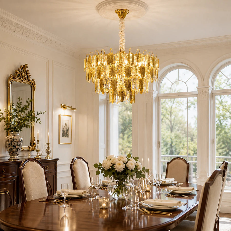 Candelabru Cristal VENARIA 8x E14, Diametru 50cm, Auriu Lucios, Inaltime Reglabil - 01_CC8052-500GD.png