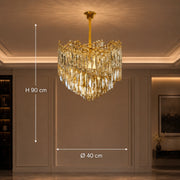Crystal Chandelier TOPKAPI Nobile 6xE14, Diameter 40cm, Shiny Gold, Adjustable Height - 01_CC810-400GD.png