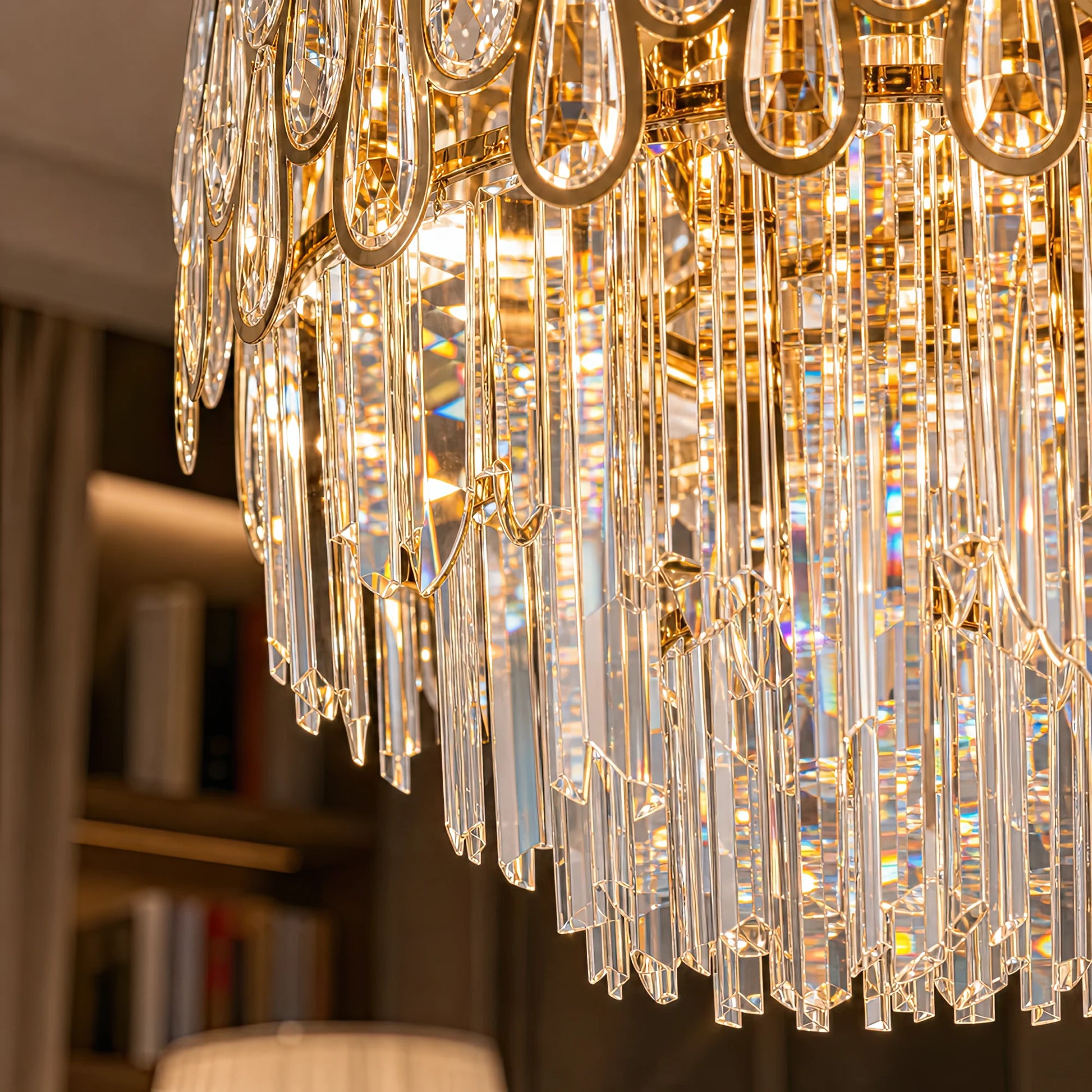 Crystal Chandelier ALHAMBRA Petito 3x E14, Diameter 30cm, Shiny Gold, Adjustable Height - 01_CC920-300GD.png