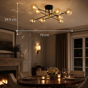 Morena Chandelier, 8xE27, Black Gold, Metal - 01_LC807-8.png