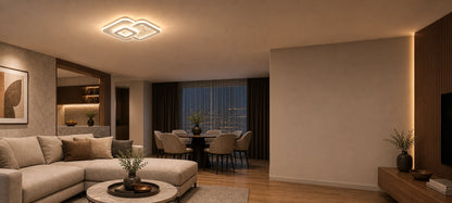 KOMPACTO LED Chandelier 56W, 3 Squares, Cold/Warm/Neutral light, White - 01_LL646-300P.png