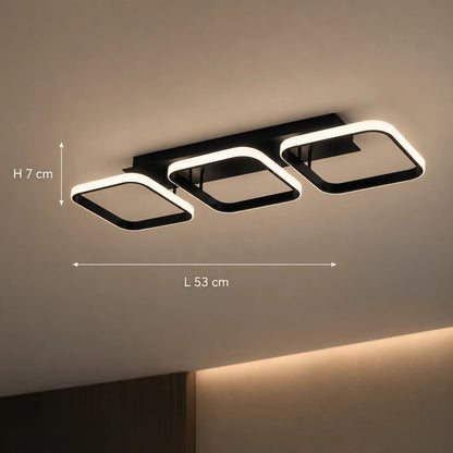 LED Chandelier VERTEX 34W, 3 Squares, Linear, Cold/Warm/Neutral light, Black - 01_LL770-3BK.png