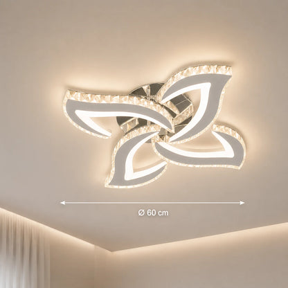 Alejandro LED Chandelier with Remote Control, 71W, 4 Flowers, Cool/Warm/Neutral Dimmable Light, Chrome - 01_LT071-4CH.png