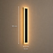 Mack Outdoor LED Wall Light, Length 30cm, 4W, IP65, Metal, Linear, Black - 02_AX200-300BK.png