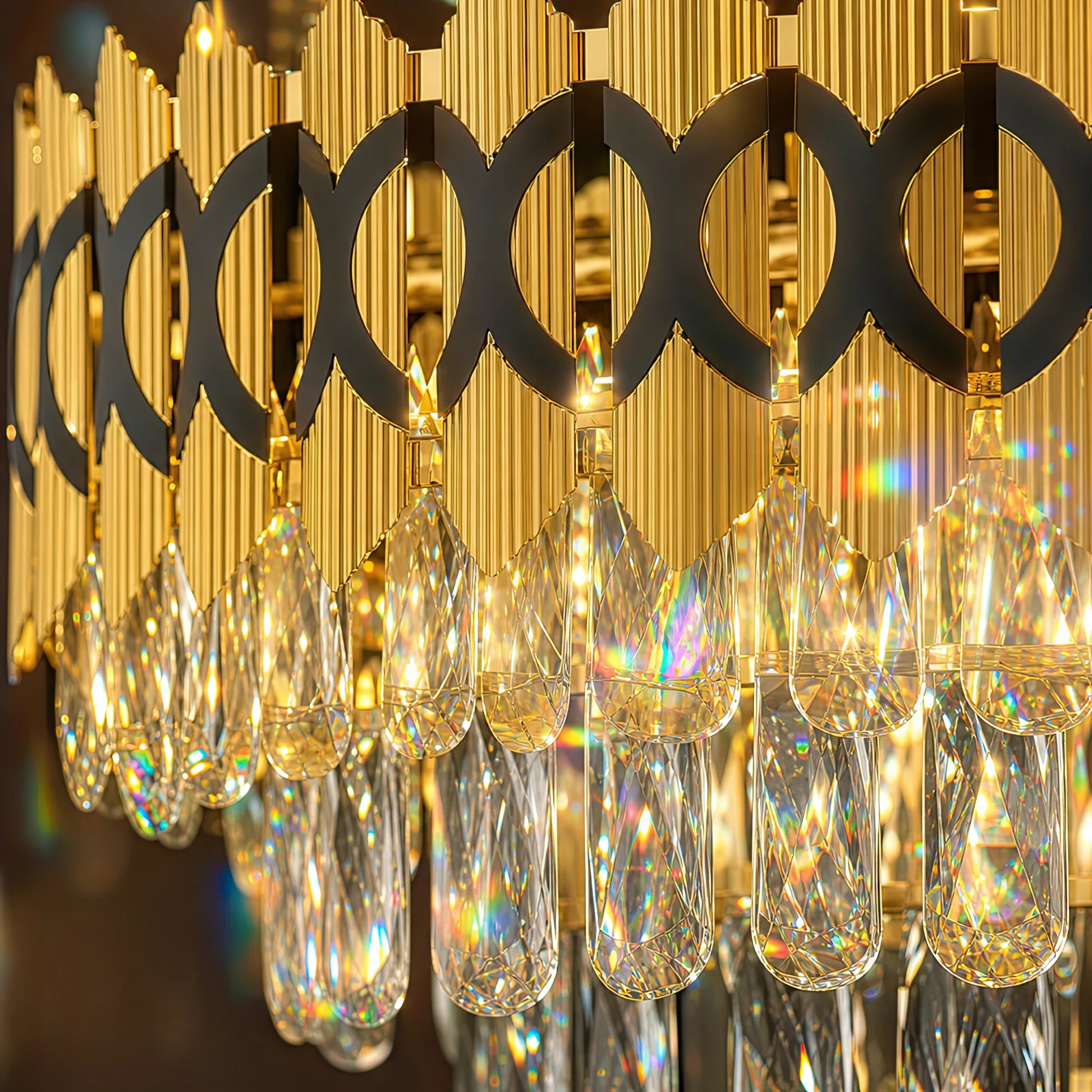 PIERREFONDS Elegance Crystal Chandelier 8x E14, Diameter 48.5cm, Shiny Gold, Adjustable Height - 02_CC8942-500.png