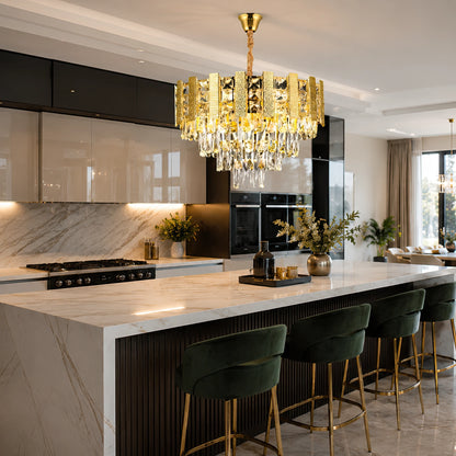 Crystal Chandelier PELES Petito 3xE14, Diameter 27cm, Shiny Gold, Adjustable Height - 02_CC8958 300GD.png
