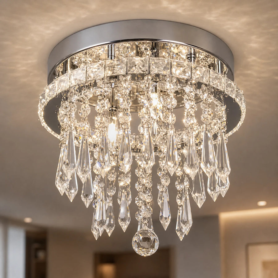 Alberico Round LED Chandelier, 17W, Cold/Warm/Neutral Light, Crystal, Shiny Chrome - 02_LL010.png