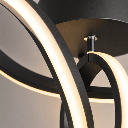 VERTEX Pulse LED Chandelier, 13W, Wavy, Cold/Warm/Neutral Light, Black - 02_LL562BK.png