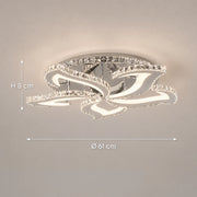LED chandelier with remote control and crystal Alejandro RGB 88W, 5 Flowers, Cool/Warm/Neutral light, Dimable, Shiny Chrome - 02_LT071-5.png