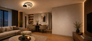 Crystal LED chandelier PRISMIQ 45W, 3 Circles, Cold/Warm/Neutral light, Black - 02_LL654-300BK.png