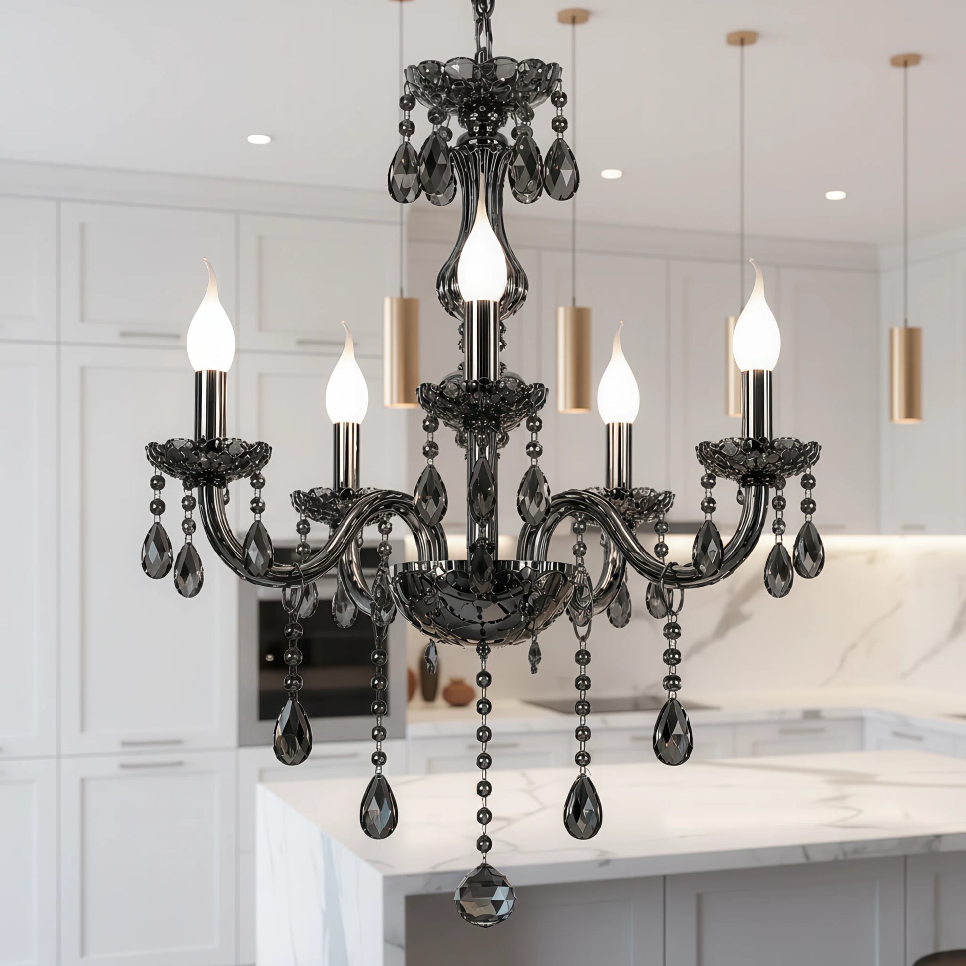 Crystal Chandelier ALNWICK Eleganza, 5xE14, Diameter 48cm, Black, Adjustable Height - 03_CC125-5BK.png