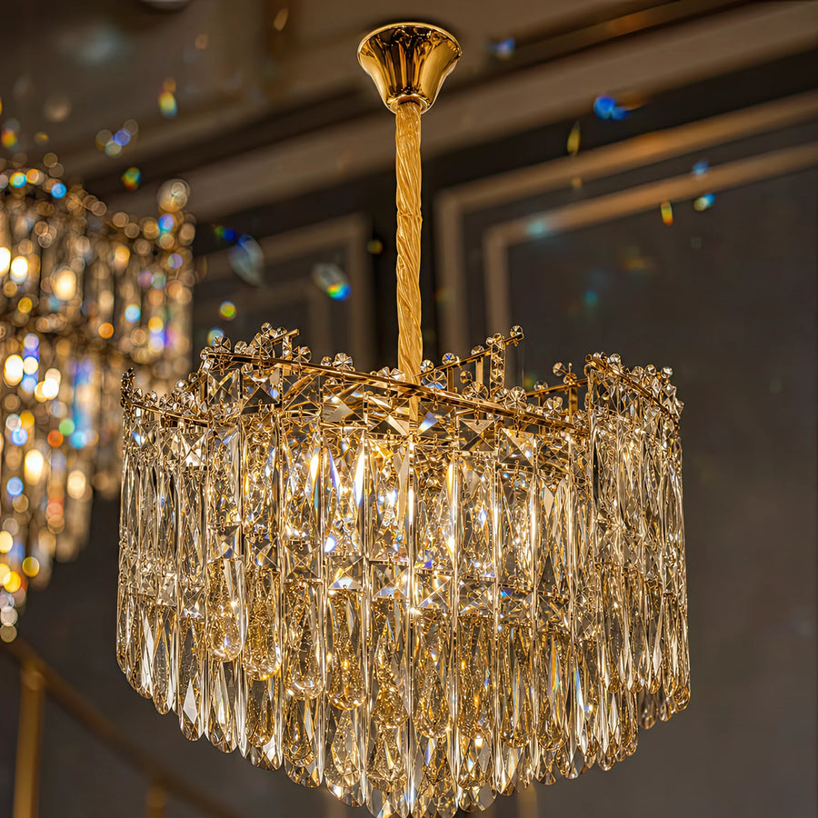 TOPKAPI Nobile Crystal Chandelier 6xE14, Diameter 40cm, Shiny Gold, Adjustable Height - 03_CC810-400GD.png