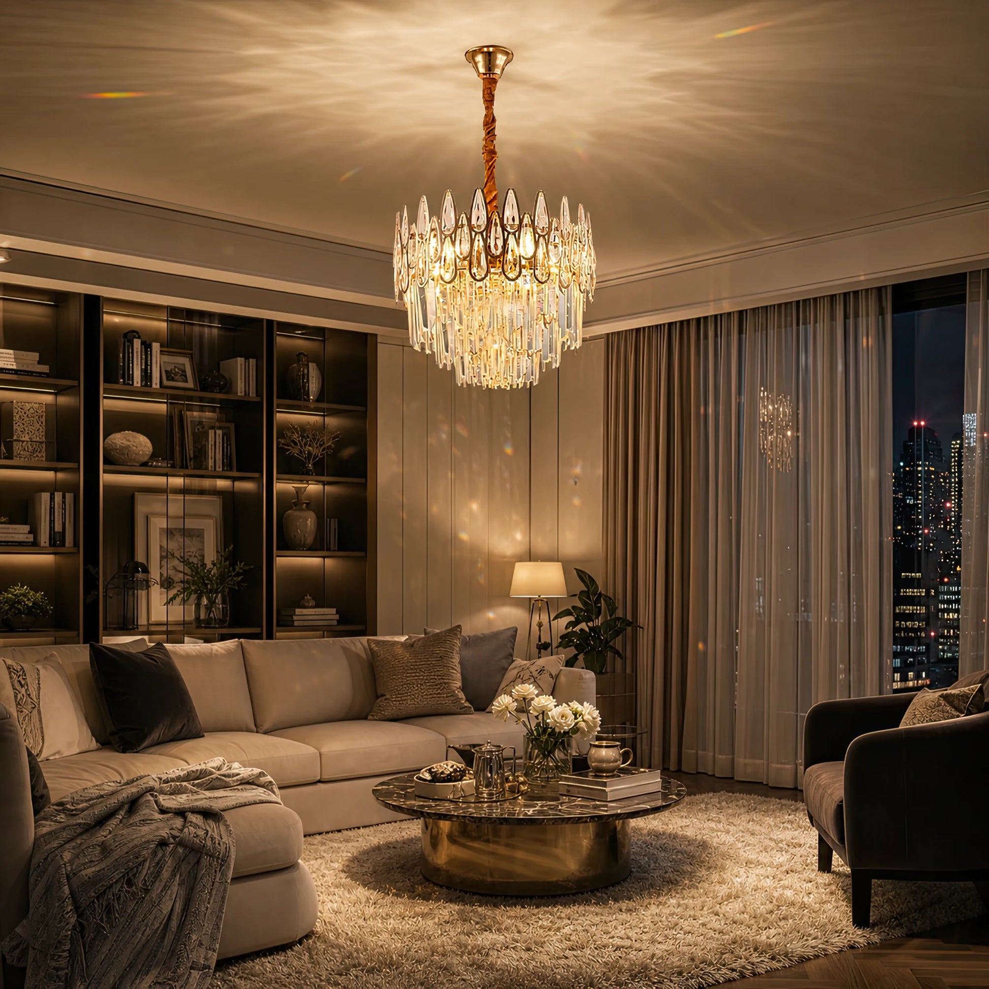 Crystal Chandelier ALHAMBRA Petito 3x E14, Diameter 30cm, Shiny Gold, Adjustable Height - 03_CC920-300GD.png