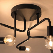 MODERNIST Hexa 6 Chandelier, 6x E27, Black, Modern Design - 03_LC360-6BK.png