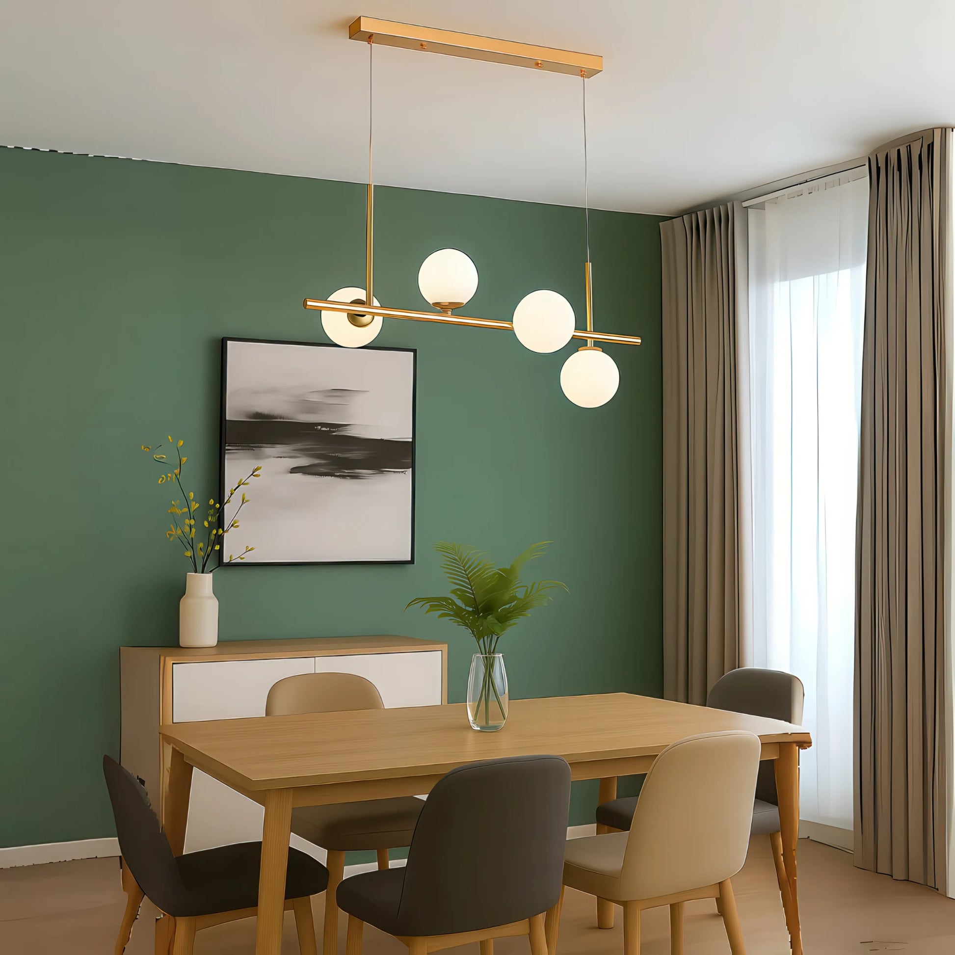 LOFT Pavilion Modern Light Bulb Chandelier, 4x G9, Gold, Metal, Adjustable Height - 03_LC800-4GD.png