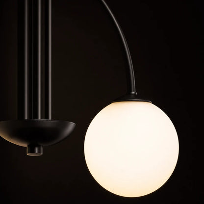 Chandelier with Shade, Torino, 4xE27, Black, Metal - 03_LC850-4BK.png