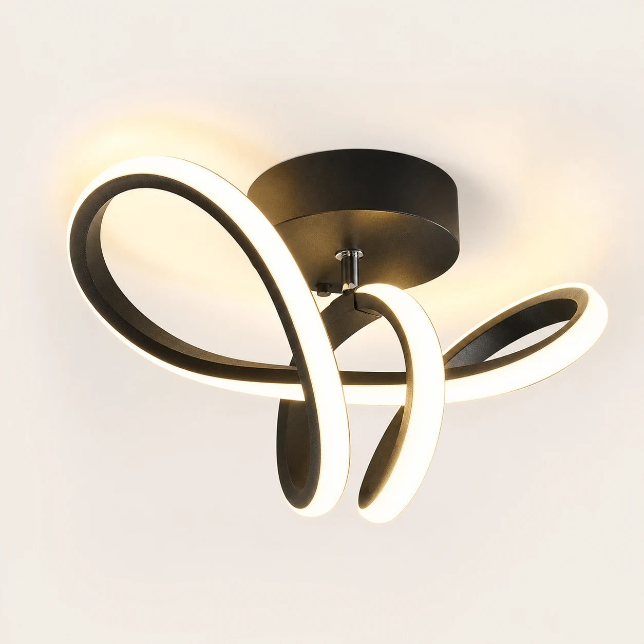 VERTEX Pulse LED Chandelier, 13W, Wavy, Cold/Warm/Neutral Light, Black - 03_LL562BK.png