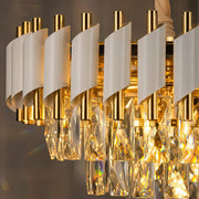 Crystal Chandelier VERSAILLES Nobile 5xE14, Diameter 40cm, Glossy Gold and White - 04_CC900-400WH.png