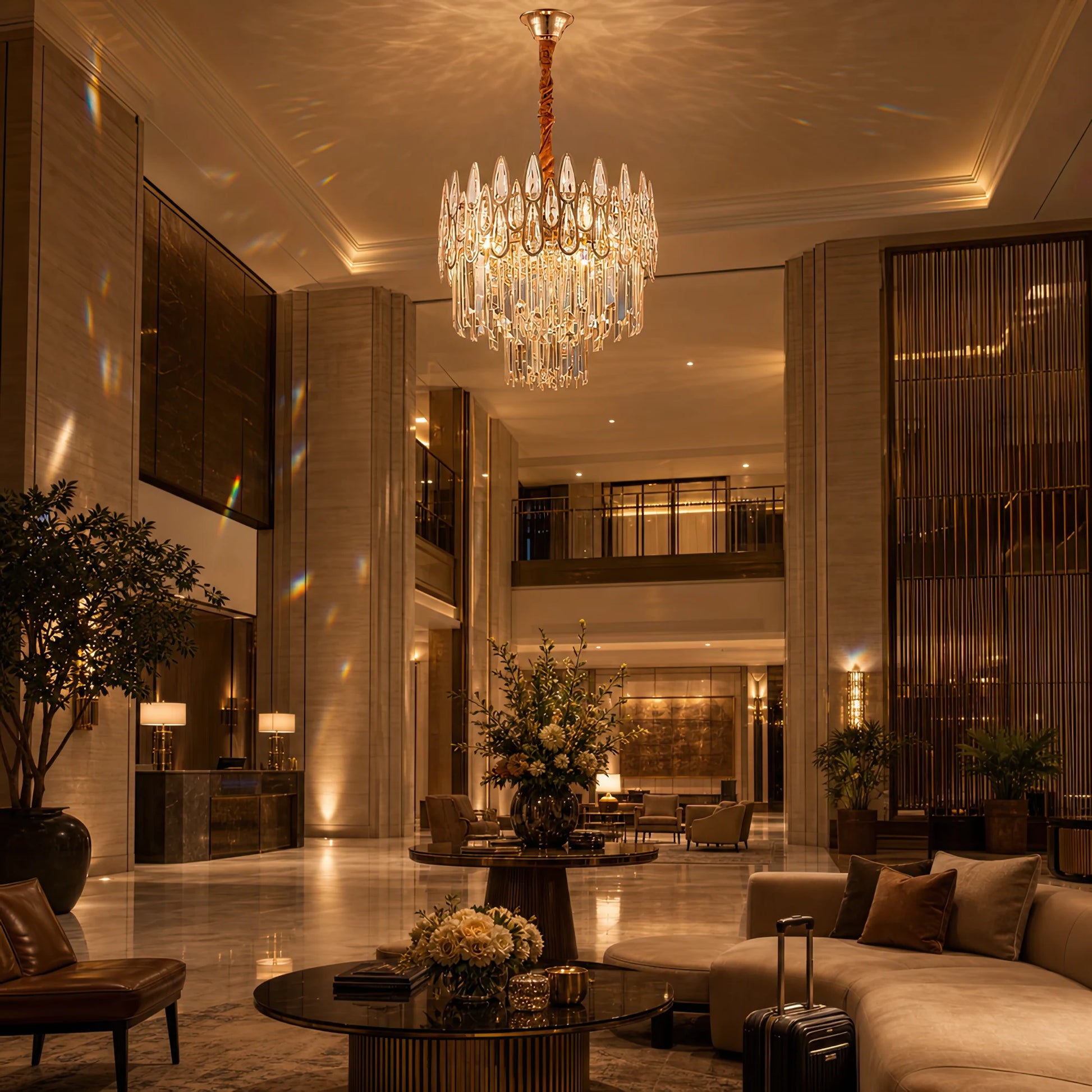 Crystal Chandelier ALHAMBRA Petito 3x E14, Diameter 30cm, Shiny Gold, Adjustable Height - 04_CC920-300GD.png