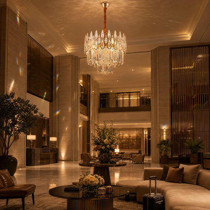 Crystal Chandelier ALHAMBRA Petito 3x E14, Diameter 30cm, Shiny Gold, Adjustable Height - 04_CC920-300GD.png