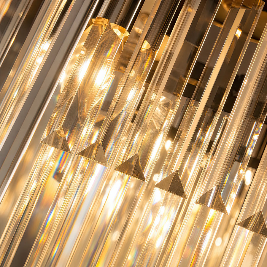Crystal Chandelier CHAMBORD Petito 3xE14, Diameter 28cm, Matt Gold - 04_CC930-300GD.png