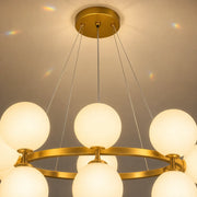 LOFT Chamber Chandelier, 15x G9, White Gold, Metal, Adjustable Height, Modern - 04_LC802-15GD.png