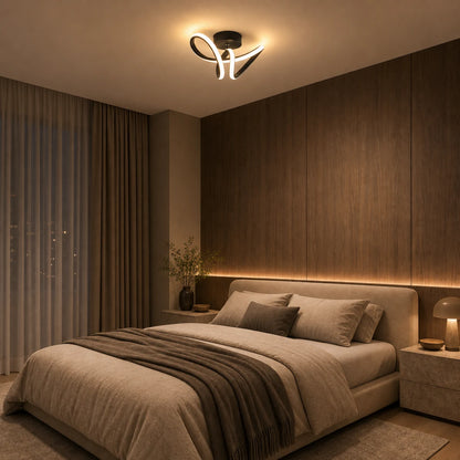 VERTEX Pulse LED Chandelier, 13W, Wavy, Cold/Warm/Neutral Light, Black - 04_LL562BK.png