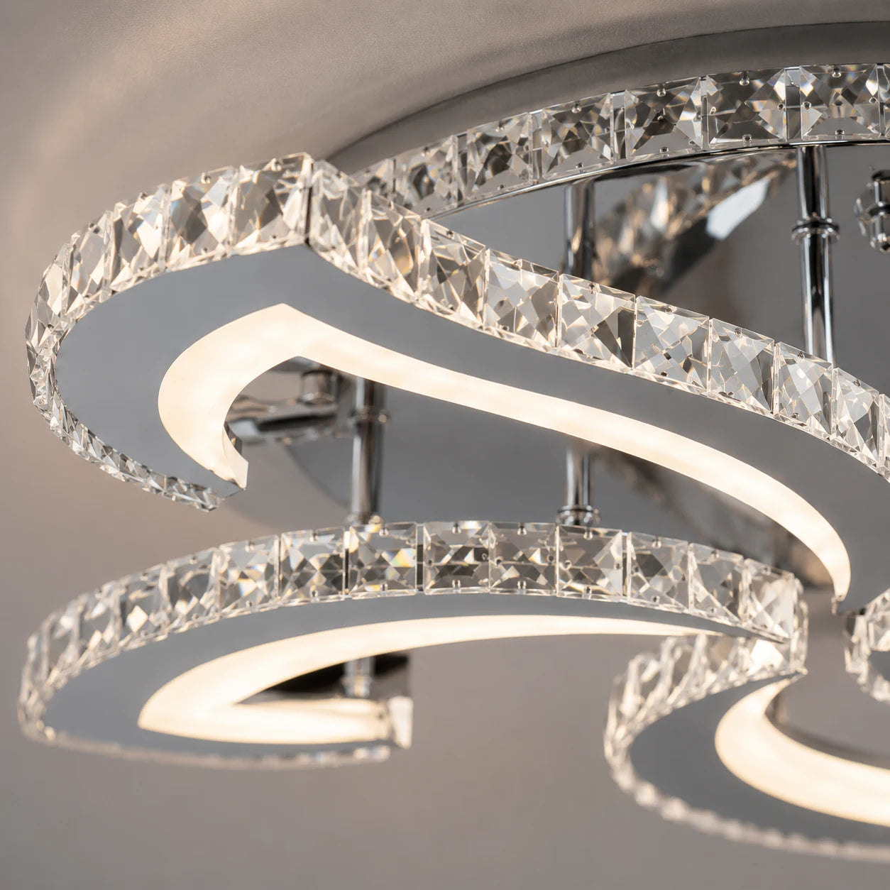 LED chandelier with remote control and crystal Alejandro RGB 88W, 5 Flowers, Cold/Warm/Neutral light, Dimable, Shiny Chrome - 04_LT071-5.png