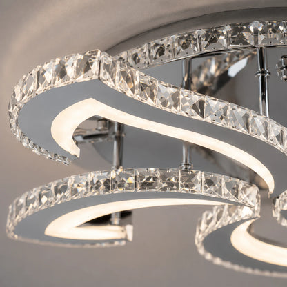 LED chandelier with remote control and crystal Alejandro RGB 88W, 5 Flowers, Cold/Warm/Neutral light, Dimable, Shiny Chrome - 04_LT071-5.png