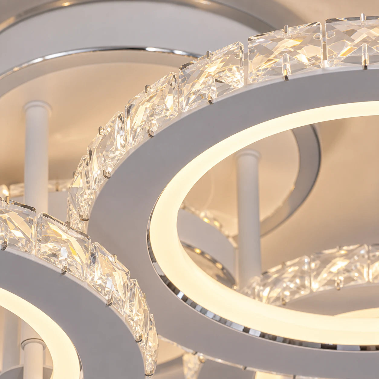 LED chandelier with remote control and crystal NOVA ROTONDA RGB 75W, 3 Circles, Cold/Warm/Neutral light, Dimmable, White - 04_LT073-3WH.png