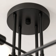 Classic Modernist Octa Chandelier, 8x E27, Black, Modern Design, Metal, Without Shade - 03_LC360-8BK.png