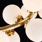 LOFT Chamber Chandelier, 25x G9, White Gold, Metal, Adjustable Height, Modern - 03_LC802-25GD.png