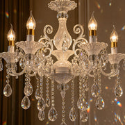 SANSSOUCI Chandelier 6xE14 Crystal and Metal – Classic Design, Silver White - 05_CC220-6WH.png