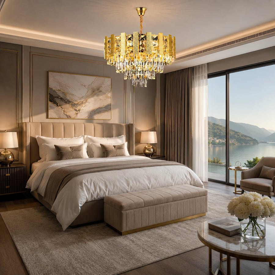 Crystal Chandelier PELES Petito 3xE14, Diameter 27cm, Shiny Gold, Adjustable Height - 05_CC8958 300GD.png