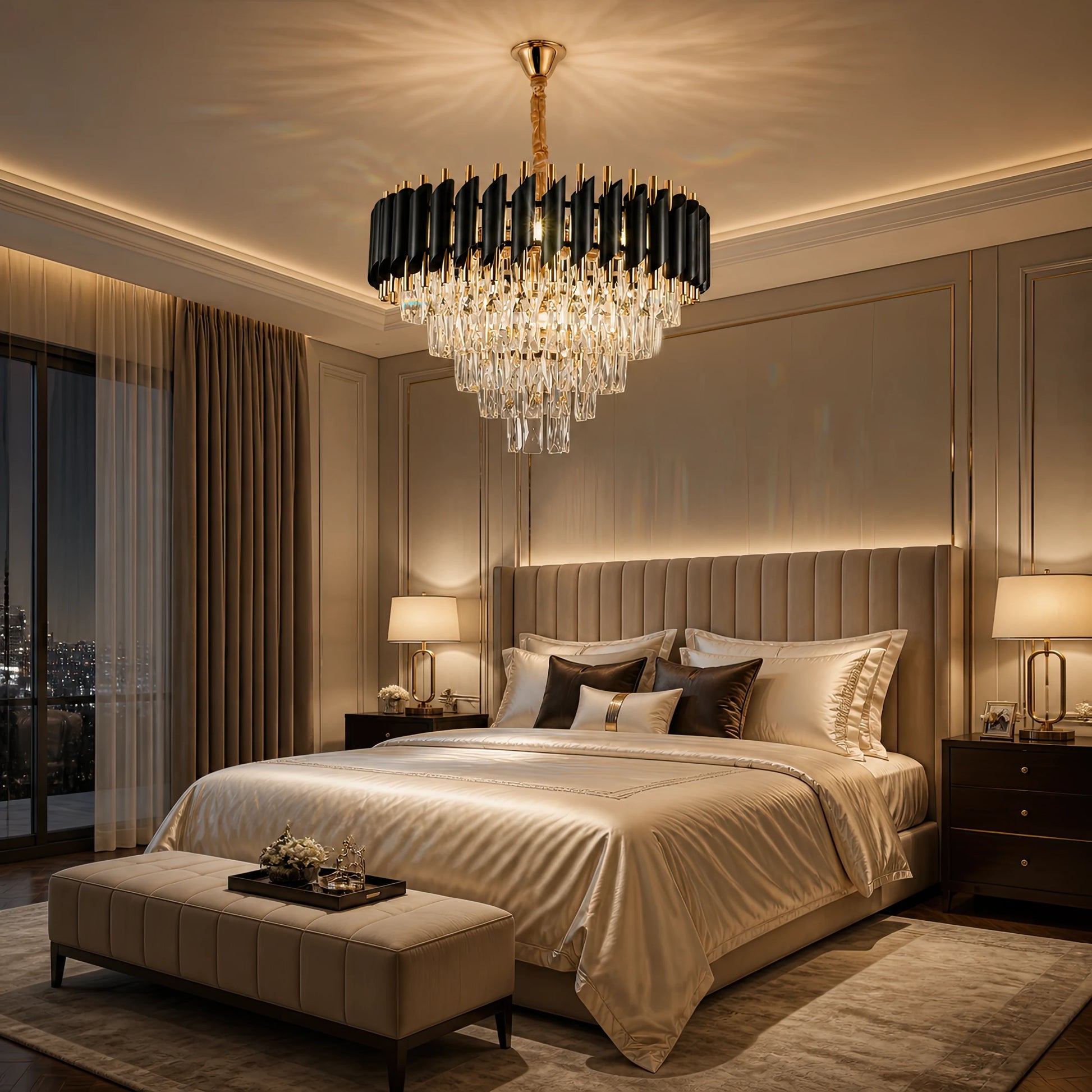 Crystal Chandelier VERSAILLES Elegance 8x E14, Diameter 50cm, Gold, Adjustable Height - 05_CC900-500GD.png