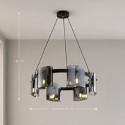 Modern Chandelier, Valmontreux Largo, 6xG9, Diameter 60cm, Black, Adjustable Height - 05_CM360-600BK.png