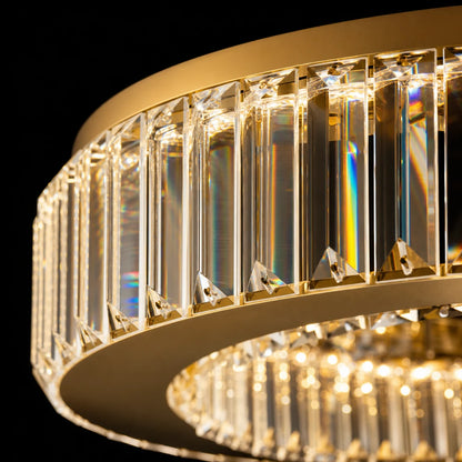 Lustra LED cu telecomanda si cristal VERTUS 31W, 50cm, Cerc, lumina Rece/Calda/Neutra, Dimabila, Auriu - 05_LLC150-500GD.png