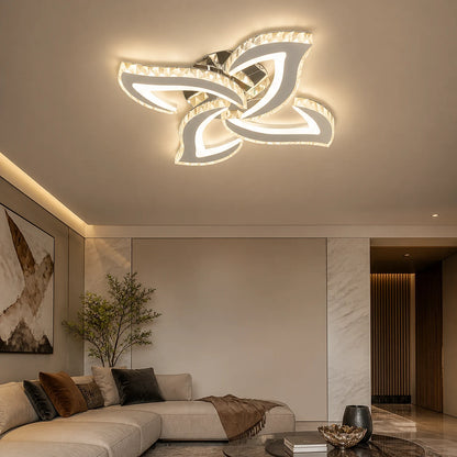 Alejandro LED Chandelier with Remote Control, 71W, 4 Flowers, Cool/Warm/Neutral Dimmable Light, Chrome - 05_LT071-4CH.png