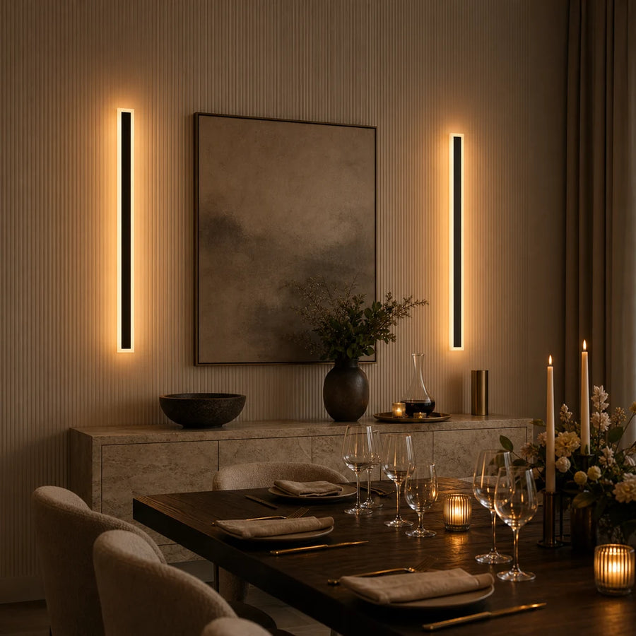 Mack Outdoor LED Wall Light, Length 90cm, 10W, IP65, Metal, Linear, Black - 06_AX200-900BK.png