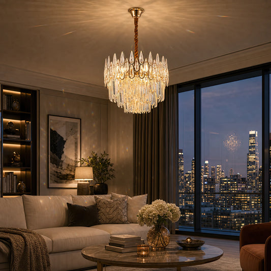 Crystal Chandelier ALHAMBRA Petito 3x E14, Diameter 30cm, Shiny Gold, Adjustable Height - 06_CC920-300GD.png