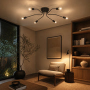 MODERNIST Hexa 6 Chandelier, 6x E27, Black, Modern Design - 06_LC360-6BK.png