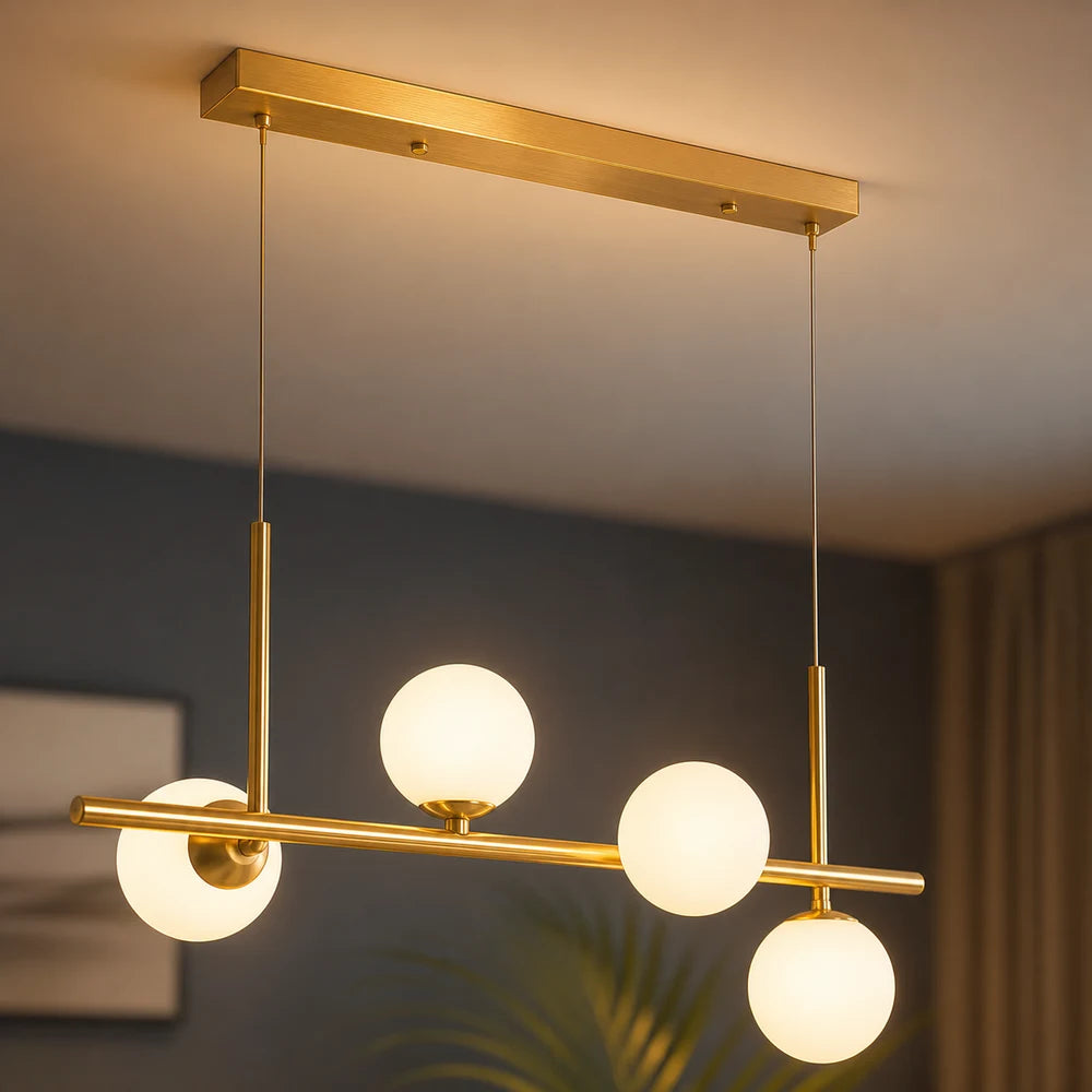 LOFT Pavilion Modern Light Bulb Chandelier, 4x G9, Gold, Metal, Height Adjustable - 06_LC800-4GD.png