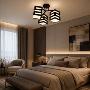 VANJA Chandelier with Square Lampshade, 3 X Socket E27 White / Black - 06_LC890-3.png