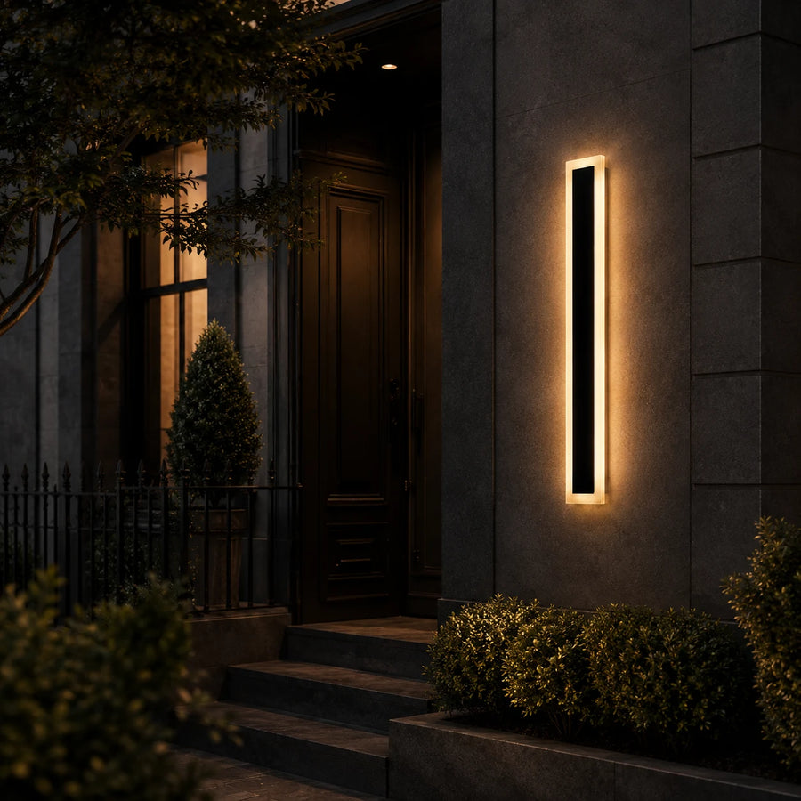 Mack Outdoor LED Wall Light, Length 30cm, 4W, IP65, Metal, Linear, Black - 07_AX200-300BK.png