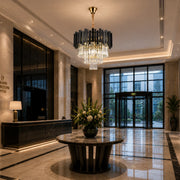 BLOIS Petito Crystal Chandelier 3xE14, Diameter 30cm, Black, Adjustable Height - 07_CC110:300BK.png