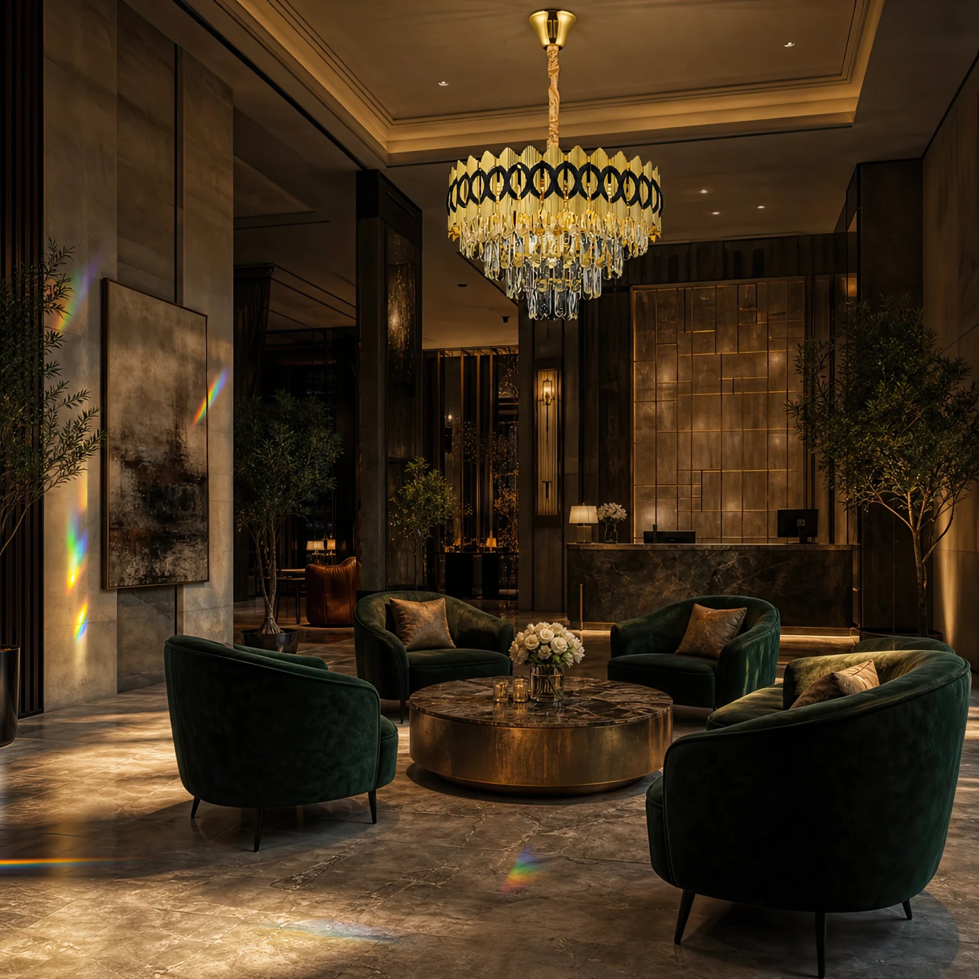 PIERREFONDS Elegance Crystal Chandelier 8x E14, Diameter 48.5cm, Shiny Gold, Adjustable Height - 07_CC8942-500.png
