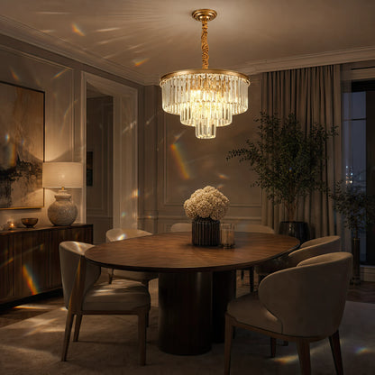 Crystal Chandelier CHAMBORD Petito 3xE14, Diameter 28cm, Matte Gold - 07_CC930-300GD.png